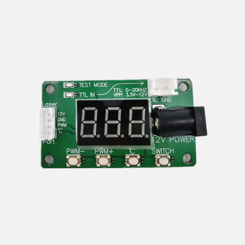 NEJE-Placa de Prueba de Temperatura TTL, probador de Control Manual PWM para módulo grabador láser, ajuste de potencia