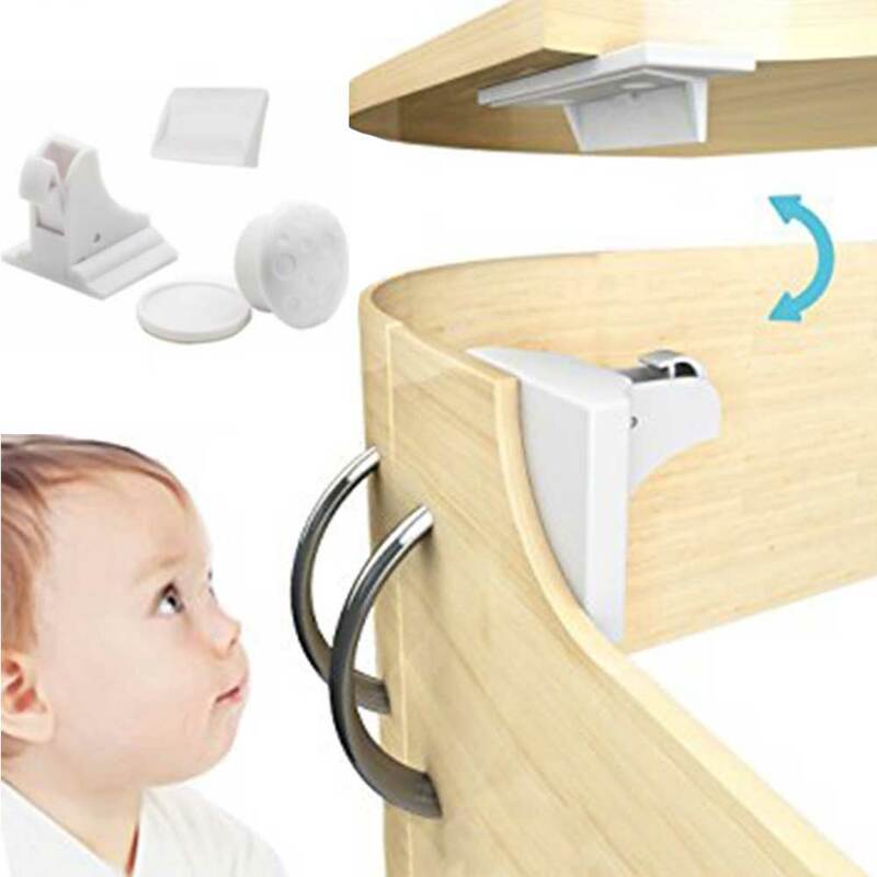 12 + 3 stuks Baby Veiligheid Sloten Kind Bescherming Magnetische Lock Lade Klink Limiter Kast Lock Deurstopper Baby Veiligheid sloten