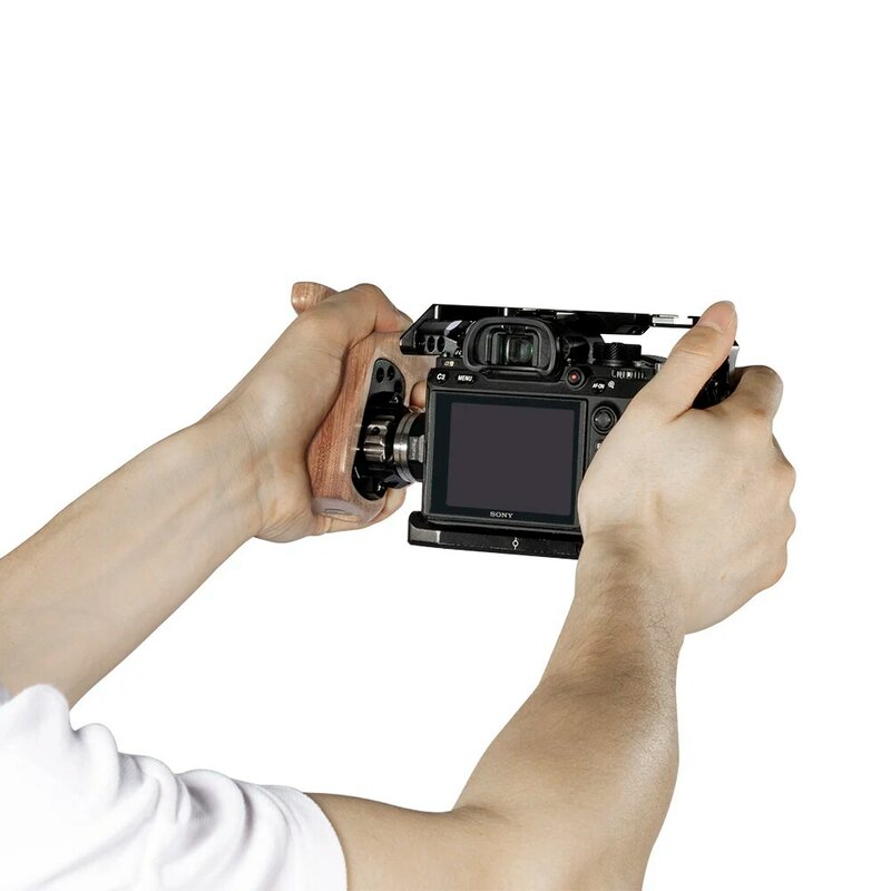 Левая БОКОВАЯ деревянная рукоятка SmallRig с зажимным креплением Arri Rosette для Dslr-камеры, деревянная рукоятка, поддержка видеокамеры, рукоятка 2757