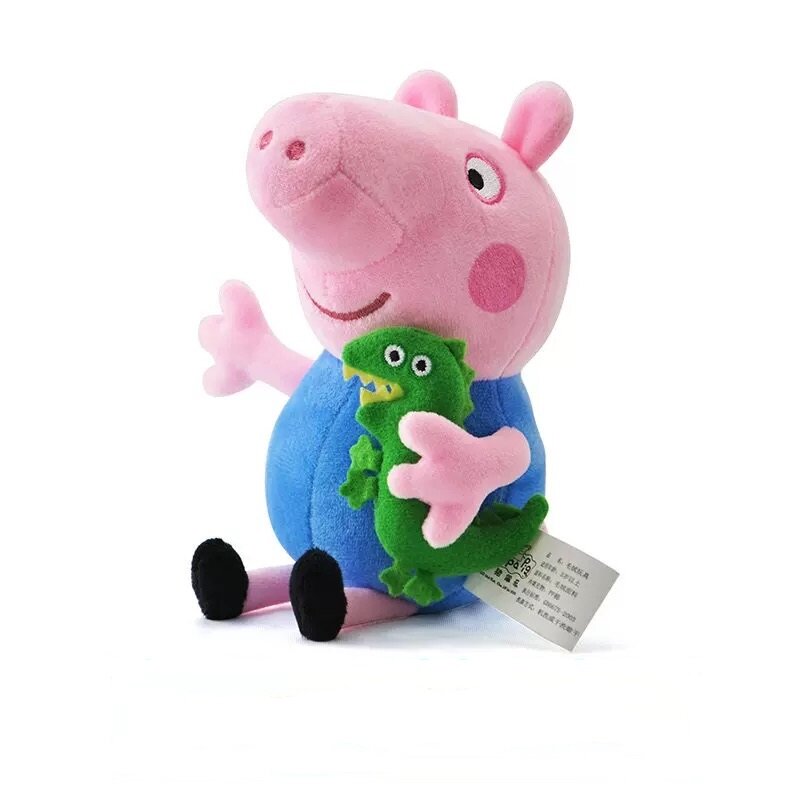 Peluches originales de los personajes de Peppa Pig, juguetes de figuras por 4 unidades de animales de peluche, familia de Peppa Pig y George