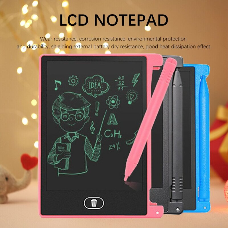 Tablet para desenho e escrita digital com tela lcd, tablet portátil para desenho, caneta e escrita ultrafina