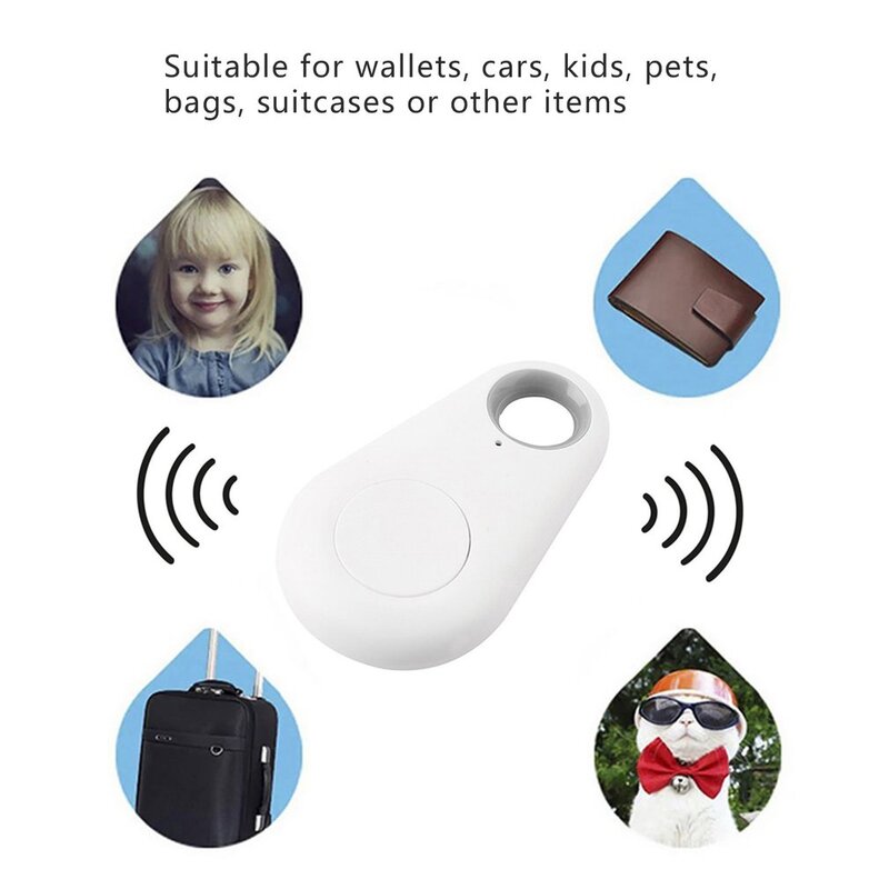 Seguidor Bluetooth inalámbrico inteligente con alarma antipérdida para niños, localizador de llaves, cartera, Antipérdida, itag