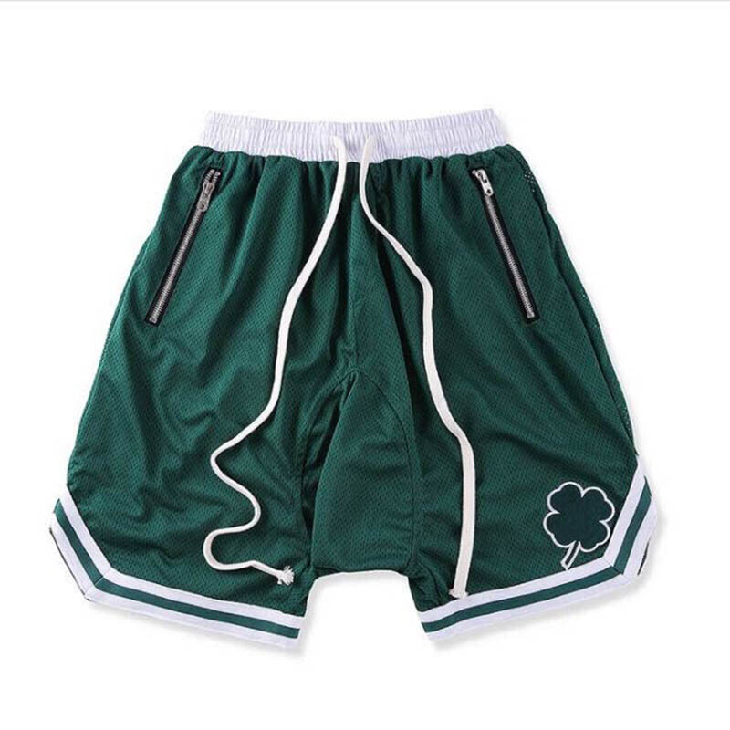Pantalones cortos de estilo Hip-Hop para hombre, ropa de calle bordada, suelta, de cinco puntos, de baloncesto, moda informal