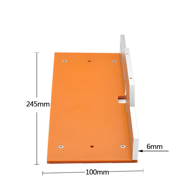 Aluminium Router Table Insert Plate Electric Wood Milling Flip Board with Miter Gauge Guide Set Table Saw Woodworking Workbench