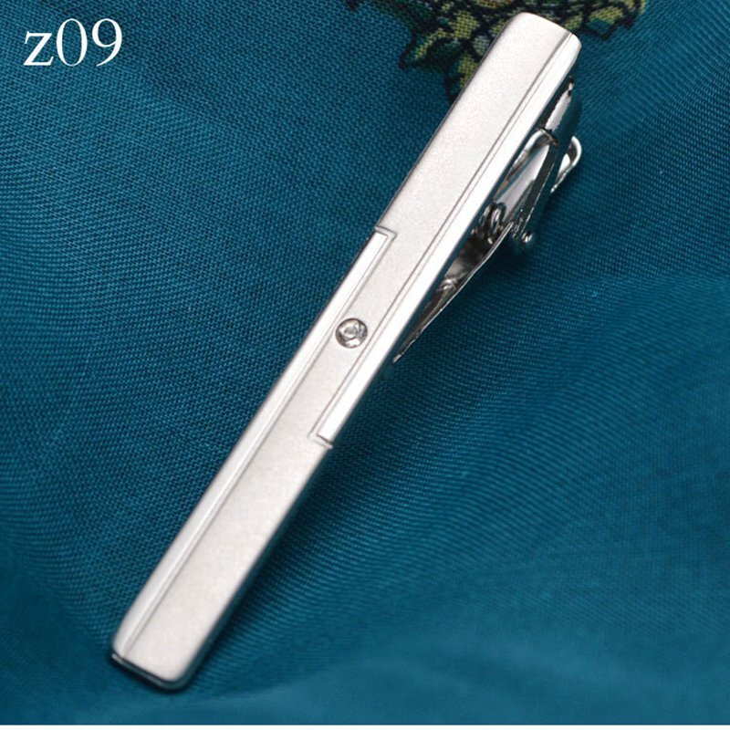 Tie Clip Men Metal Silver Tone Simple Tie Bar Clasp Practical High Quality Necktie Clasp Plating Tie Pin Christmas Gift