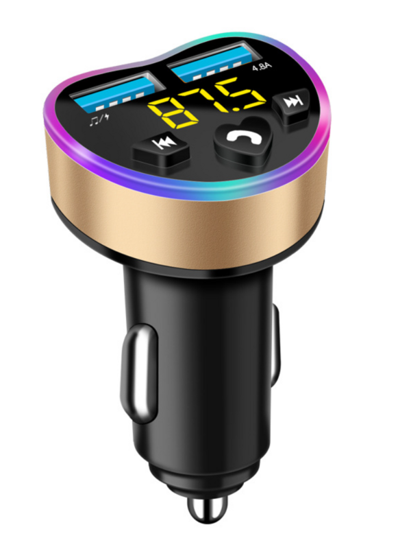 Samochodowy nadajnik FM w kształcie serca samochodowy Bluetooth odtwarzacz MP3 ładowarka samochodowa wielofunkcyjna ładowarka samochodowa