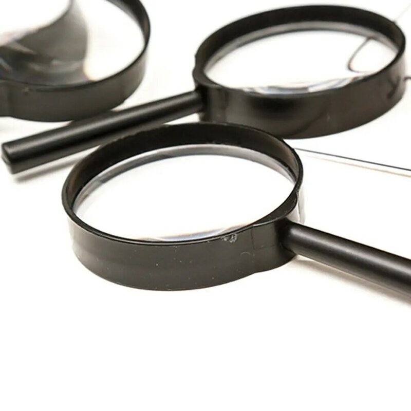 Magnifier Plastic Magnifier Portable Magnifier 5 Times Handheld Magnifier High Definition Magnifier Mini Magnifying Mirror