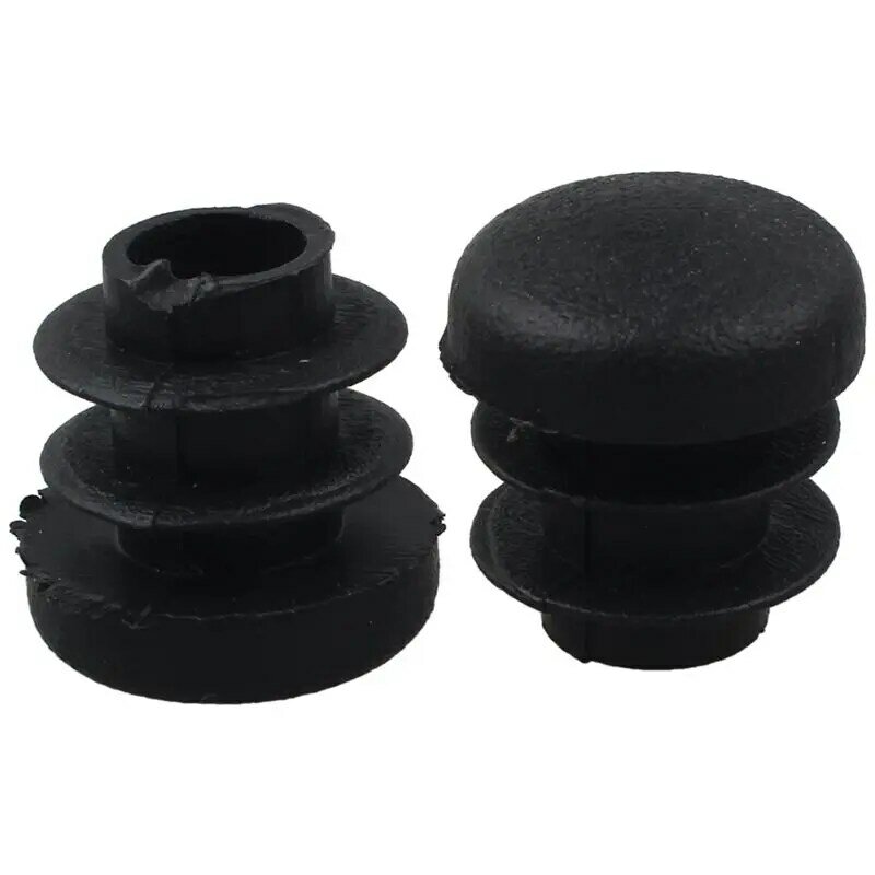 Черные пластиковые заглушки диаметром 14 мм, круглые трубки, вставки 10 шт.