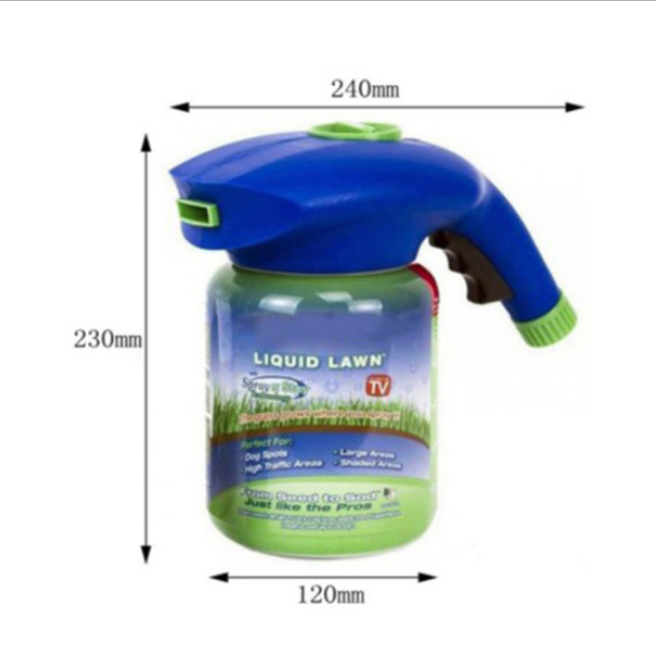 Hot Gardening Seed Sprinkler Lawn Hydro Mousse Household Hydro Household Seeding System Liquid Spray Seed Lawn Care Grass Shot