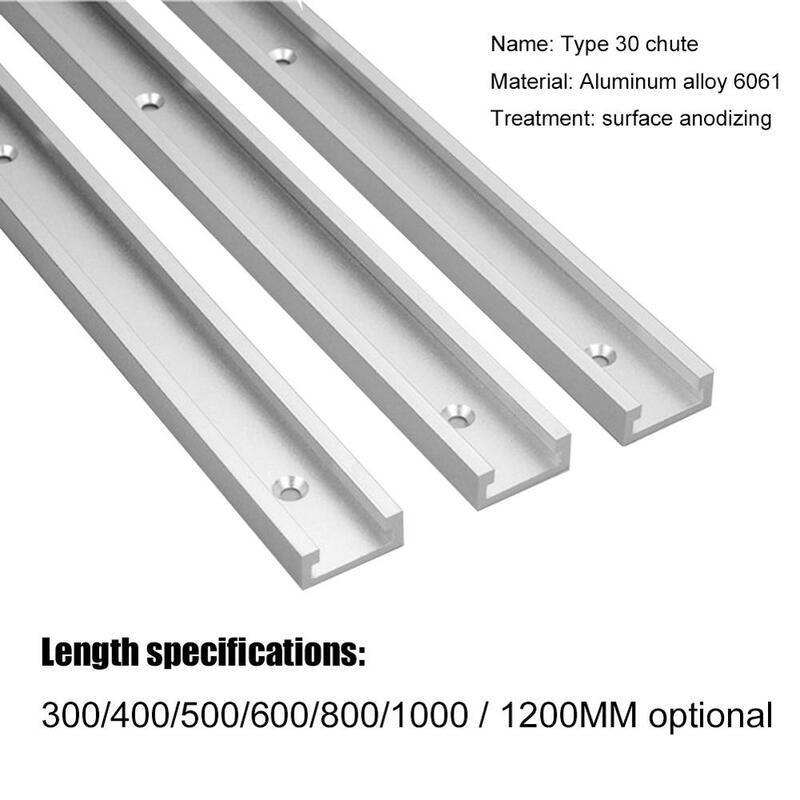 Aluminium Legierung T-track-Slot Gehrung Track Jig Leuchte für Router Tisch Bandsaws Holzbearbeitung DIY Werkzeug Länge 300/400/500/600/800MM
