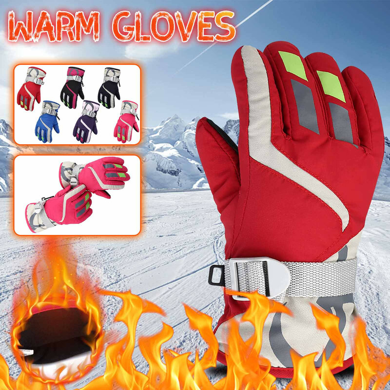 Winter Handschoenen Voor Kids Jongens Meisjes Snowboots Winddicht Wanten Fietsen Fiets Outdoor Camping Sport Ski Warme Handschoenen Guantes