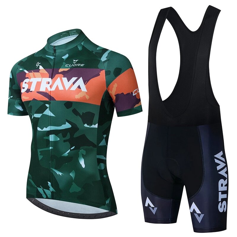 2021new STRAVA Sommer roupa ciclismo masculino Fahrrad Kleidung Mtb