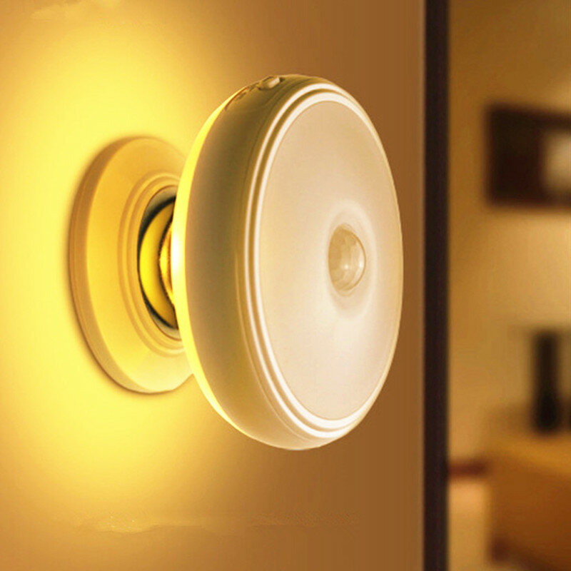 스타 비 모션 센서 빛 360 학위 회전 충전식 마그네틱 LED 밤 빛 벽 램프 계단 부엌 화장실 조명