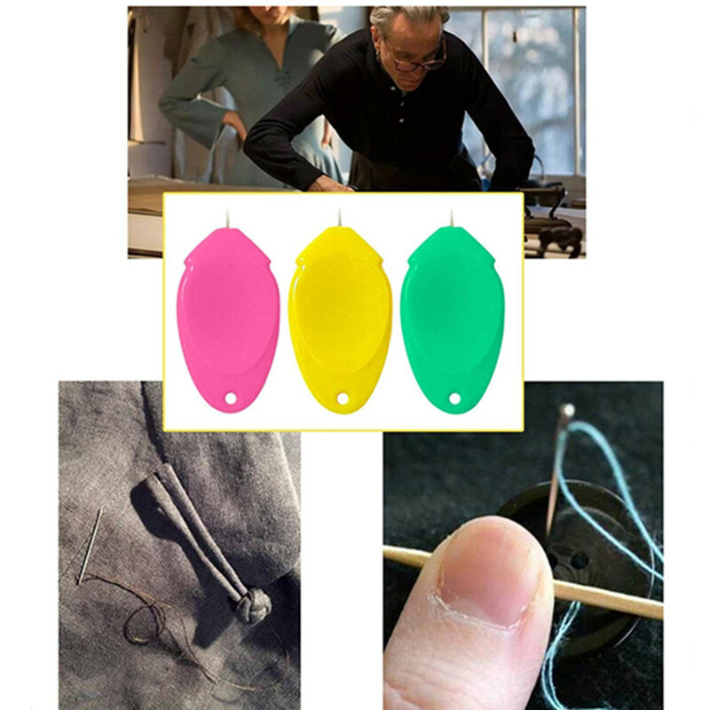 10ピース/ロットdiy縫う高齢ガイド針簡単なデバイス自動糸縫製ツール手作り縫製アクセサリー