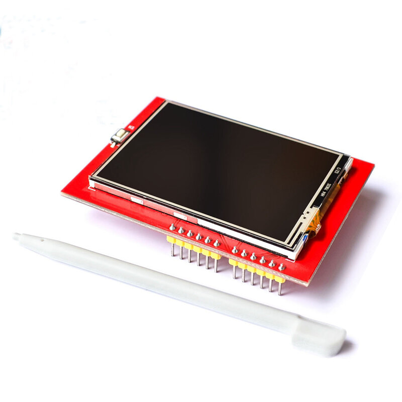 2.4 polegadas display lcd 240x320 spi tft ili9341 led branco para arduino oled lcd módulo de porta serial 5v/3.3v pcb adaptador micro cartão sd