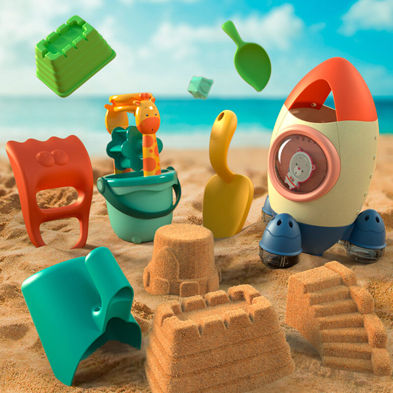 어린이 해변 장난감 1-17Pcs 아기 해변 놀이 세트, 어린이 샌드 박스 세트 여름 모래 놀이 모래 물 게임 해변 놀이 카트