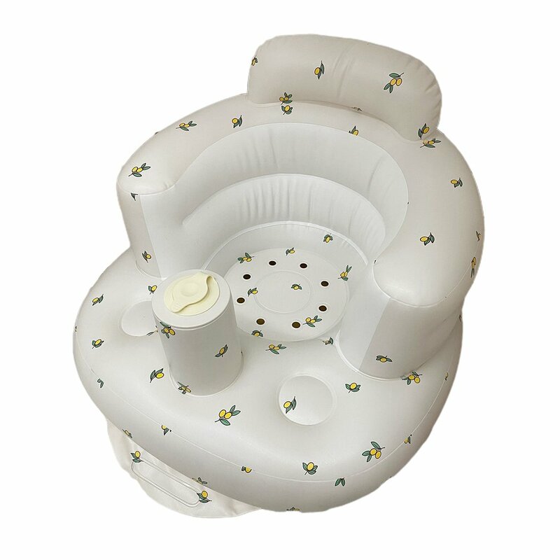 Multifunctional Infant Inflatable Sofa Children's Puff Portable Bath Chair PVC Inflatable Seat Infant Feeding Chair Puff