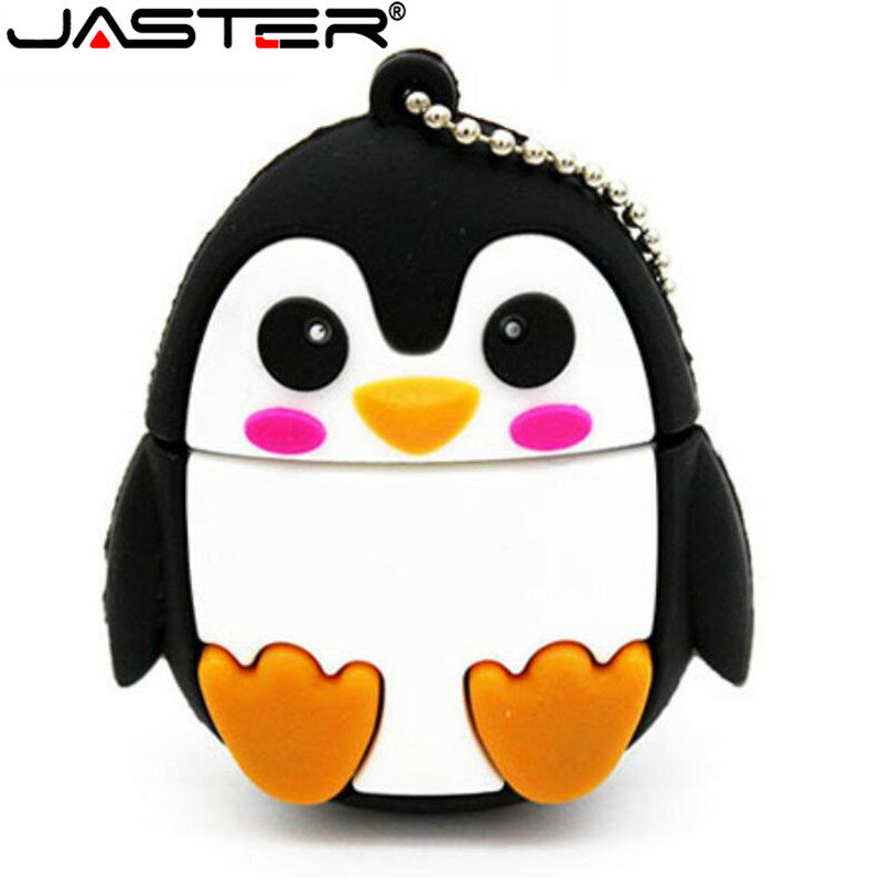 Jaster hot! Mini pendrive usb fofo de coruja em forma de pinguim., flash drive gb/4gb/8gb/16gb/32gb/64gb e 128gb em forma de coruja.