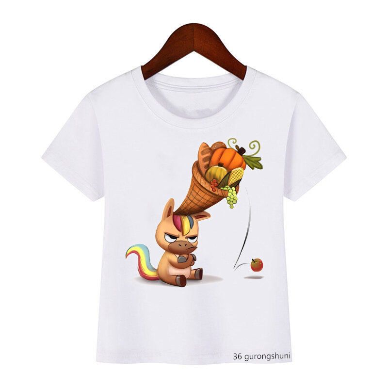 T-shirt à manches courtes pour enfants, estival et décontracté, avec dessin animé animal teacup mouse, Harajuku