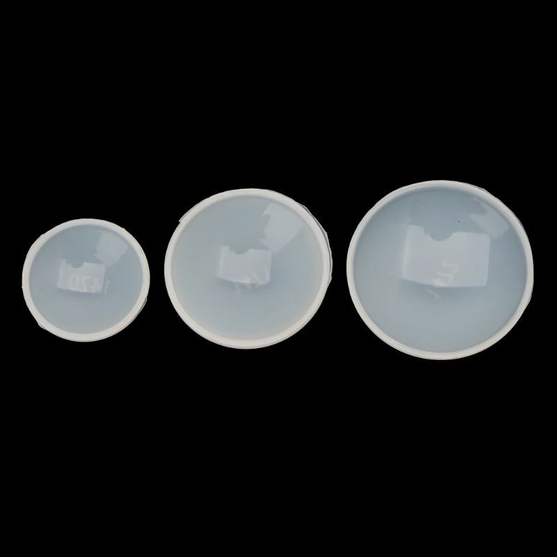 4pcs Resin Mold Flat Half Round Organ Energy Tower Pendant Silicone Resin Mold Jewelry Making