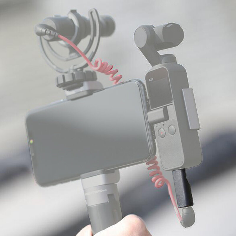 Или DJI Osmo Карманный 3,5 мм адаптер поддерживает внешний 3,5 мм микрофон крепление для микрофона для DJI Osmo карманные аксессуары