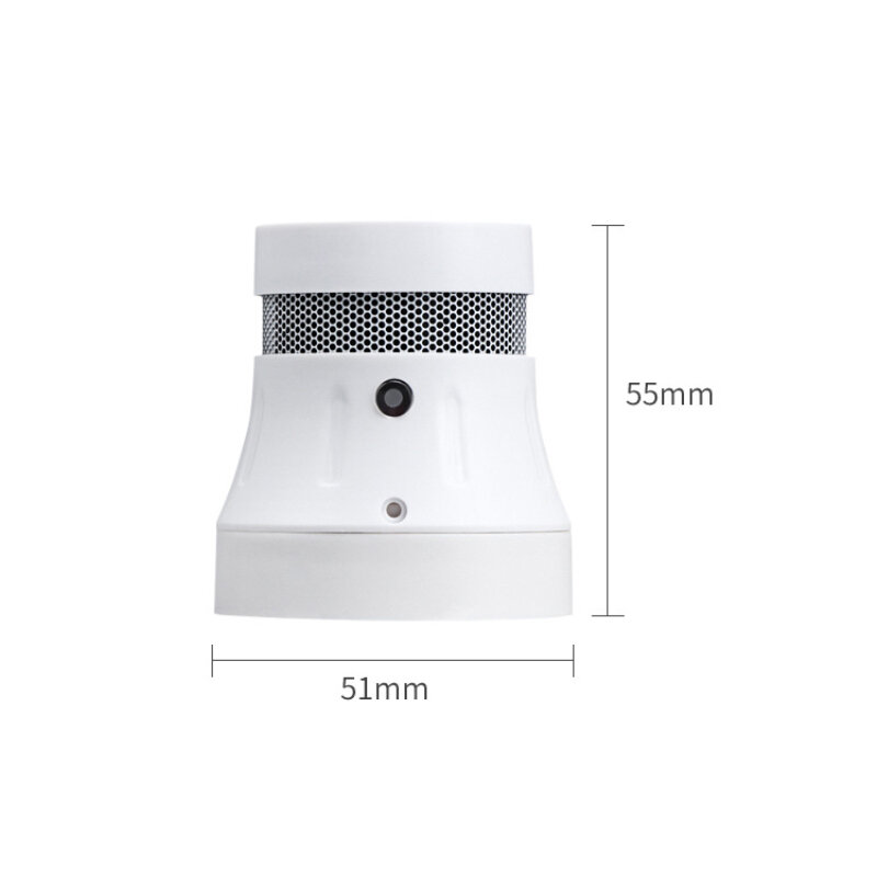 Sensor de alarma de humo con WiFi para el hogar, Detector de humo independiente de alta sensibilidad, protección contra incendios, Smart life