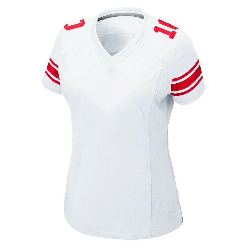 ที่กำหนดเอง Stitch Jersey สตรีอเมริกันฟุตบอล New York Fans เสื้อ BARKLEY JONES MANNING ตัดผม SLAYTON SHEPARD Jersey