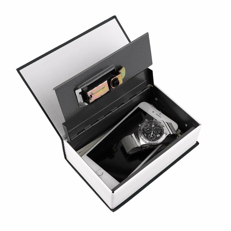 Livro de segurança caixa segura caso simulação bloqueio dinheiro jóias gabinete armazenamento secreto escondido decoração