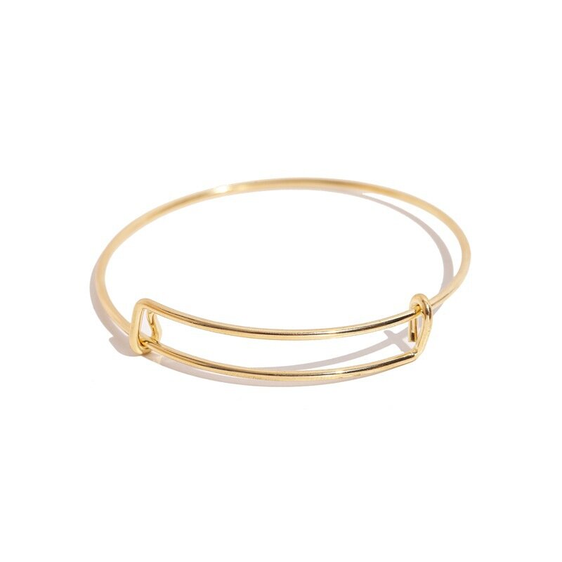 Double-Layer Bracelet Gold And Silver Adjustable Couple Steel Wire Retractable To Wash Hands Without Picking The Hemp Wreath