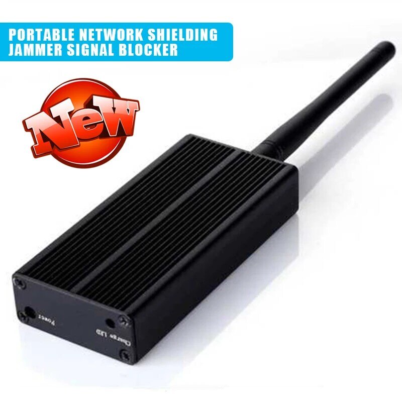 1000mA / h Portable 2.4G Bluetooth WiFi Network Shielding Blocking Jammer Detector WiFi Jammer Black 2021 New
