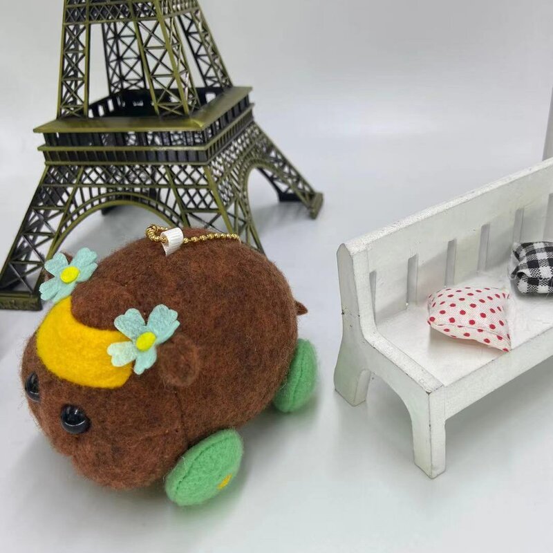 Pui pui molcar-子供向けの日本のカワイイぬいぐるみ,漫画のマウス人形,柔らかい動物のおもちゃ,誕生日プレゼント,10cm