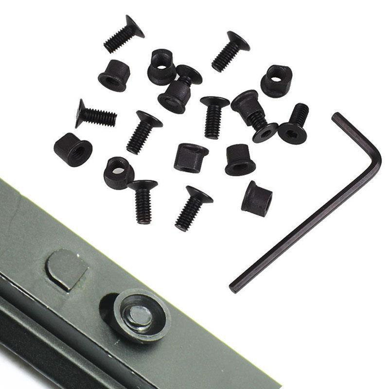 10Pcs Screw Keymod Rail Screws and Nuts And Nut Replacement For Handguard Rail Sections Hunting
