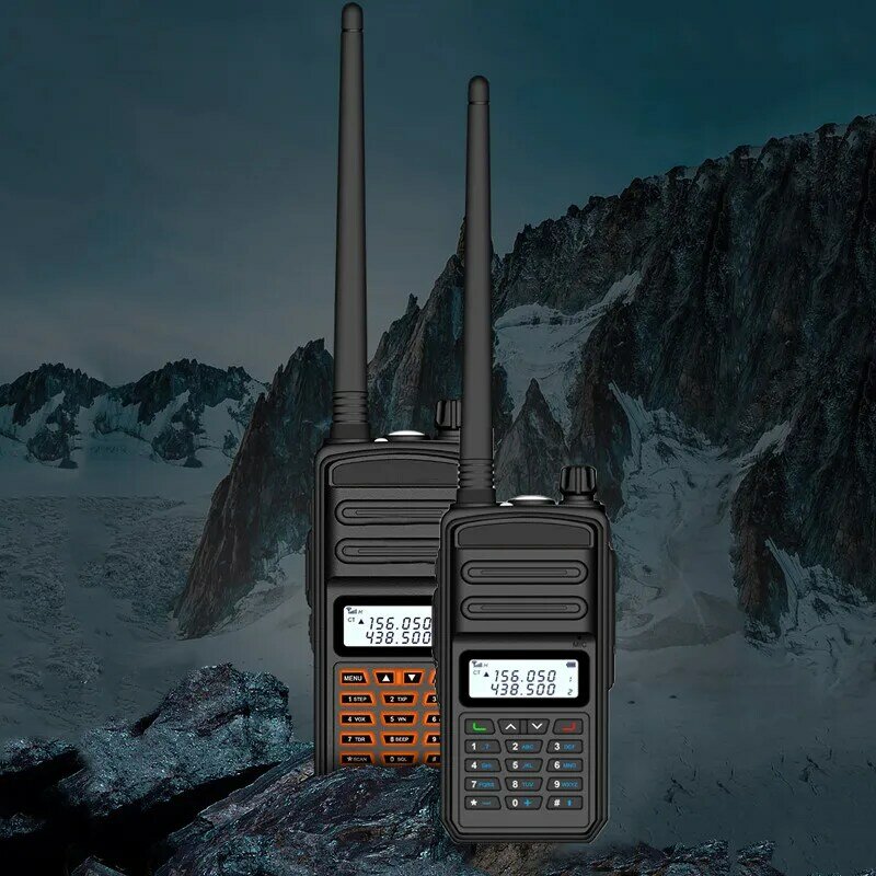 IP65 Waterproof Walkie Talkie Radio Scanner Transceiver VHF UHF CB Ham Radio Station UV-9R 15KM Spain Stock Portable