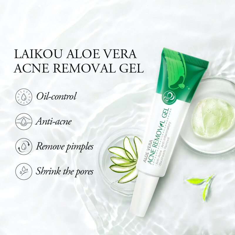 Crema facial de Aloe Vera para el cuidado de la cara, ácido hialurónico, blanqueamiento, hidratante, reducción de poros, crema para el tratamiento del acné, TSLM1