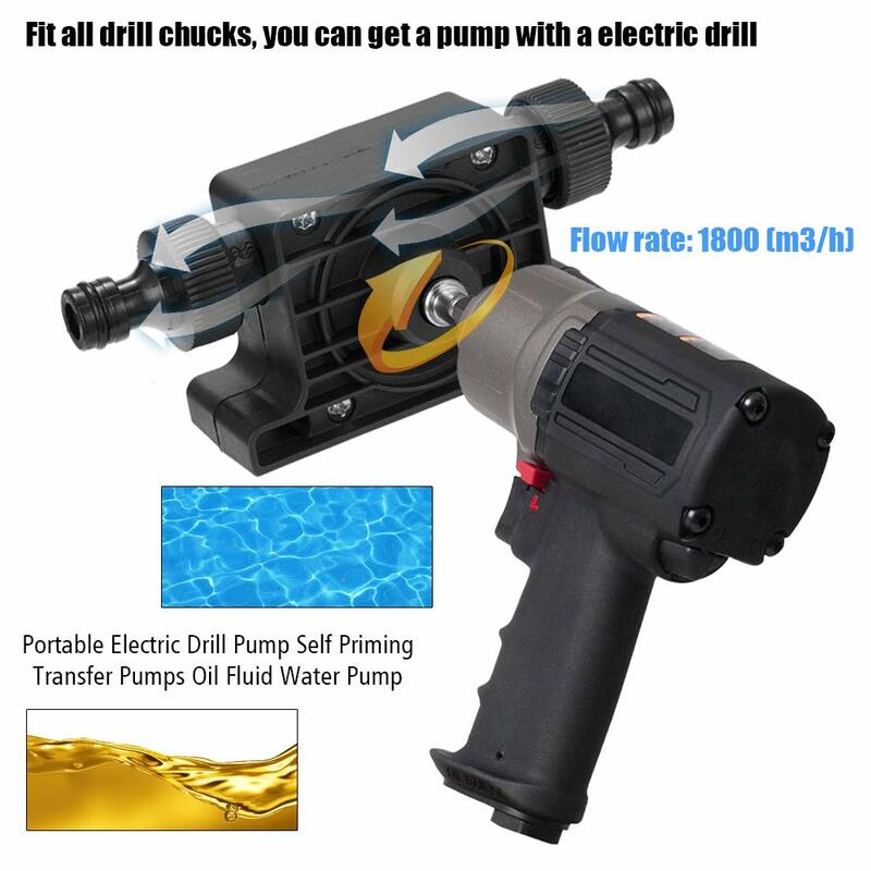 Bomba portátil para lixadeira elétrica, para aquários e piscinas, haste para broca elétrica de mão, bomba de fluido de óleo, 1 peça