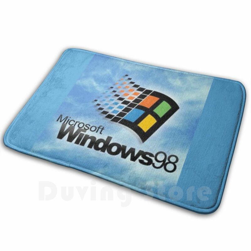 Windows 98พรมพรม Anti-Slip เสื่อชั้นห้องนอน Windows 98 Windows Microsoft Steve Jobs Windows10 Technolohy Bill gates