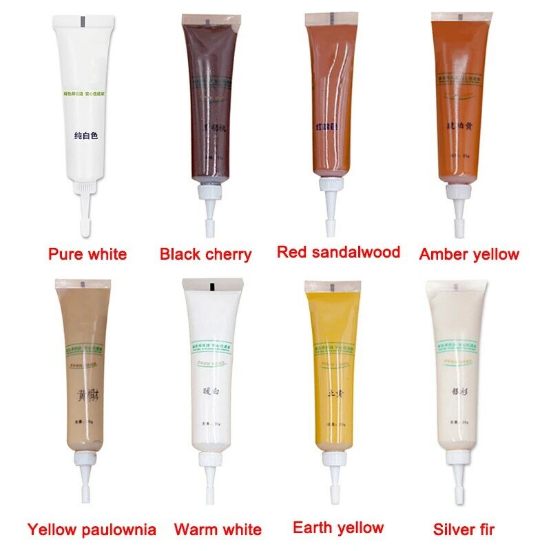 Wooden furniture touch up tool set marker pen cream wax scratch filler remover repair polymer resin wood products