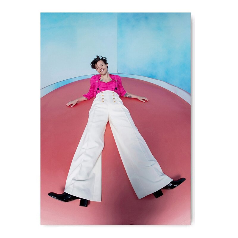 歌手スタービリー Eilish ポスターホワイトコート紙アート壁紙壁の装飾のファッション絵画