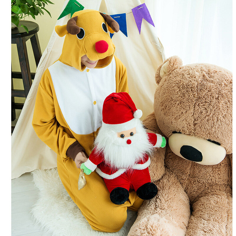 Пижама с изображением рождественского оленя, одежда для любителей животных, комплект одежды с изображением героев мультфильмов, женский те...
