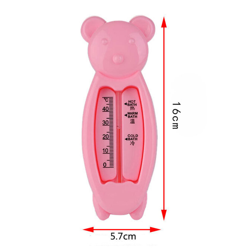 Termómetro de agua de oso flotante de dibujos animados para bebé, termómetro de baño interior para niños, medidor de Sensor de agua para bañera de plástico, cuidado del bebé