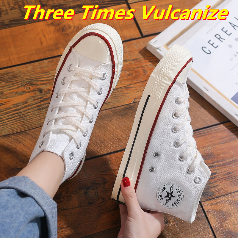 ผู้หญิง Vulcanize รองเท้าผู้หญิงรองเท้าผ้าใบรองเท้าผ้าใบลำลองหญิงกีฬาฤดูร้อนสามครั้ง Vulcanize สูง2021เ...