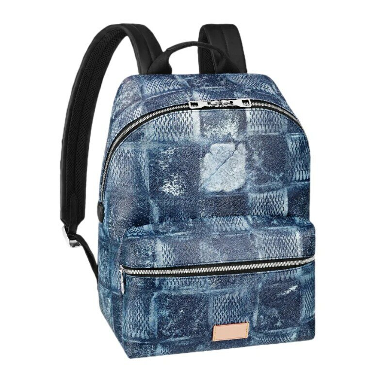 Bolso de viaje con correas de hombro ajustables para hombre y mujer, bolsa de lona recubierta, con estampado de Hardware de Color plateado, mochila, novedad de 2021