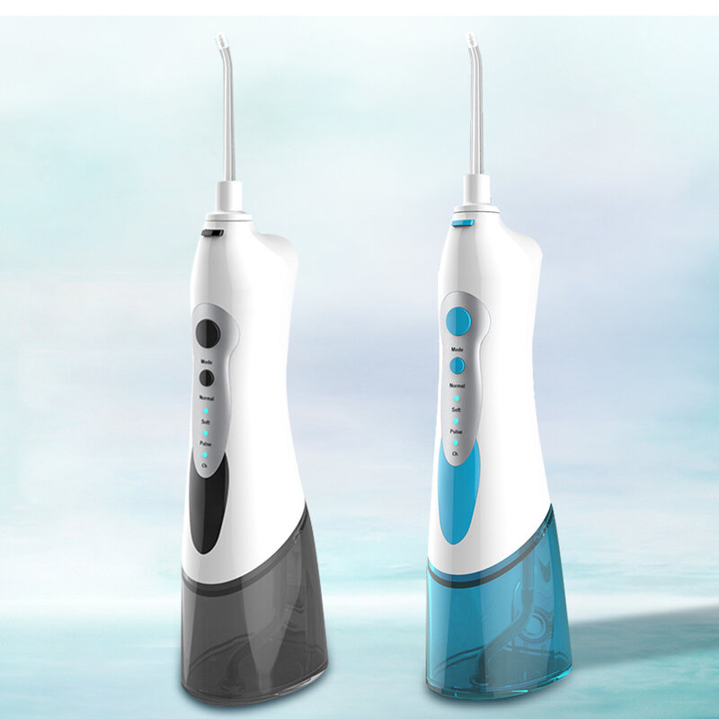 Boi profissional de alta pressão flosser água dental irrigador oral elétrico para implantes falsos dentes 180ml usb recarregável