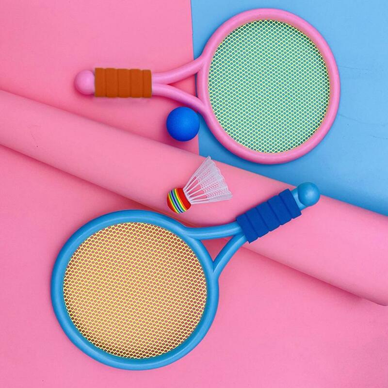 Легкие интерактивные теннисные ракетки для бадминтона, детская игрушка для бадминтона