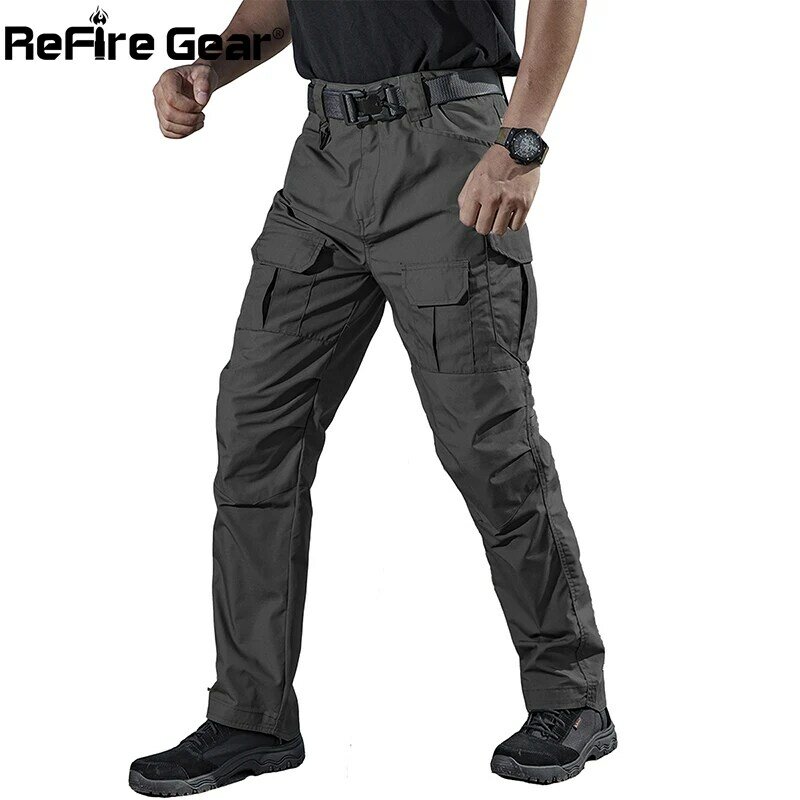 ReFire Gear IX11 urbano táctica militar pantalones hombres SWAT con 