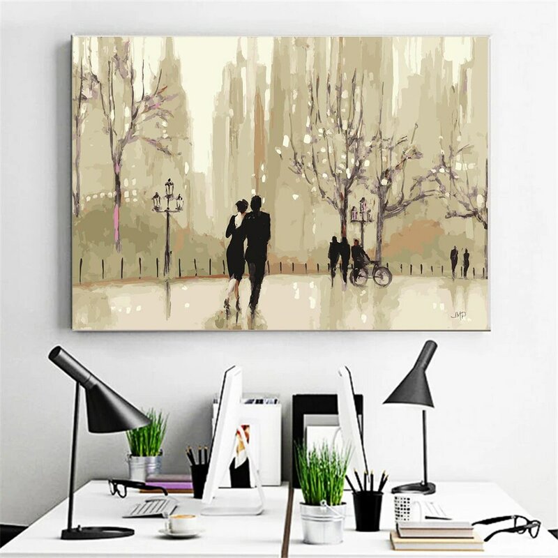 DIY Paint By Number Art Mural Nordic Modern Home Decoration Canvas Poster Adult Children Hand Painted Oil Painting Gift