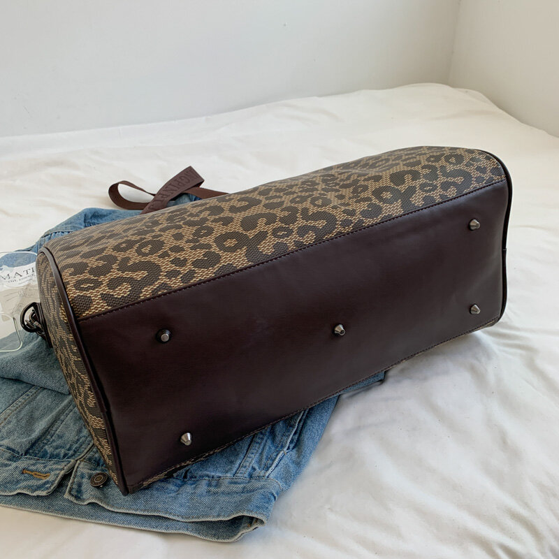 Модная кожаная дорожная сумка YILIAN для мужчин и женщин, портативная вместительная сумка для отдыха, спорта, фитнеса