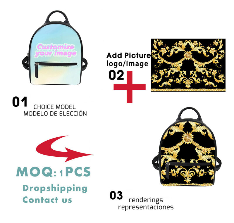 Noisydesigns estilo de moda mini mochila para as mulheres do vintage flores coloridas design couro do plutônio viagem ao ar livre daypack sac femme