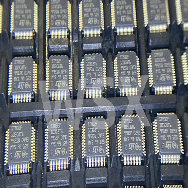 (5) um novo original mcu microcontrolador stm32f103rct6 original stm32f103vct6/vet6/rbt6/ret6/c8t6/cbt6/zet6 gama completa