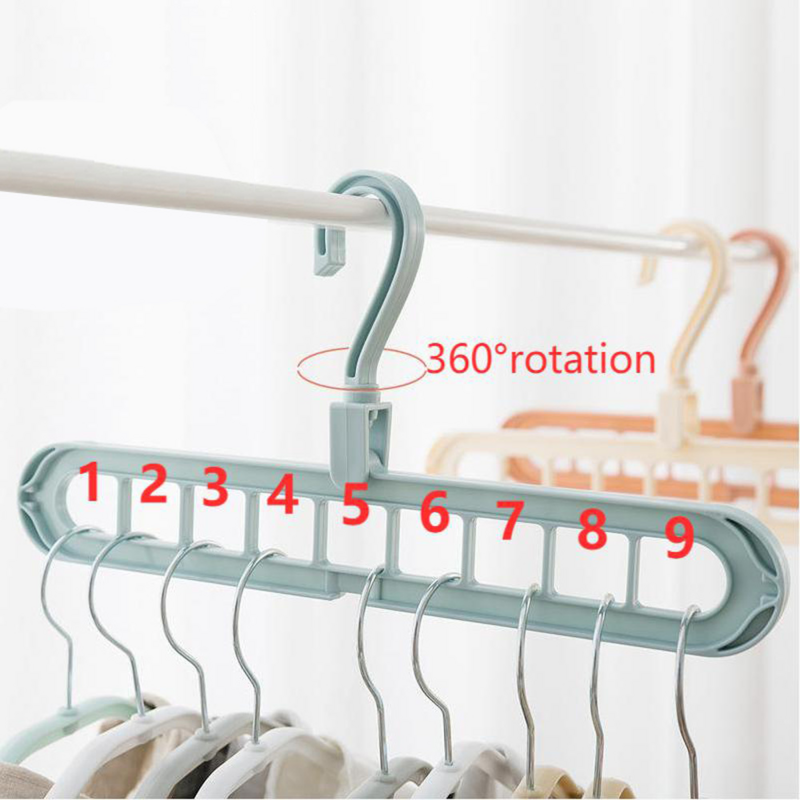 1/2pcs Multi-port Support Hangers for Drying Multifunction Plastic Clothes Rack Closet Organizer Space Saving Storage Hangers